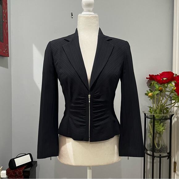 NEW Banana Republic Wool Pinstripe Structured Hourglass Martin Classic Pantsuit - Picture 2 of 16